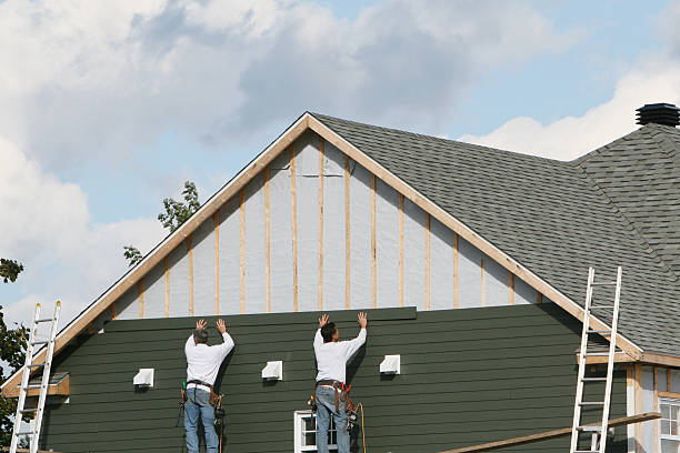 Professional Emergency Siding Repair technician working in Manquin, VA